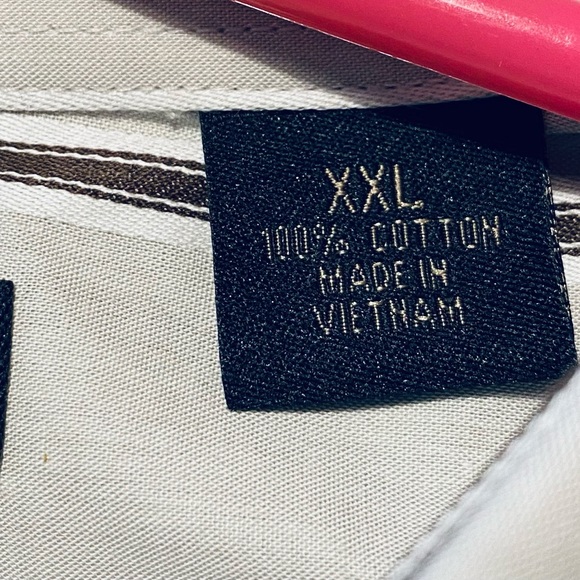 New Axist City Dressing Button Front Casual Dress Shirt Striped Size 2XL XXL - Picture 4 of 6